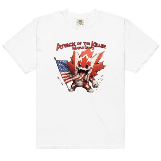 Maple Mayhem Unisex garment-dyed heavyweight t-shirt  from Rare Plus Apparel – unique movie & pop culture inspired design.