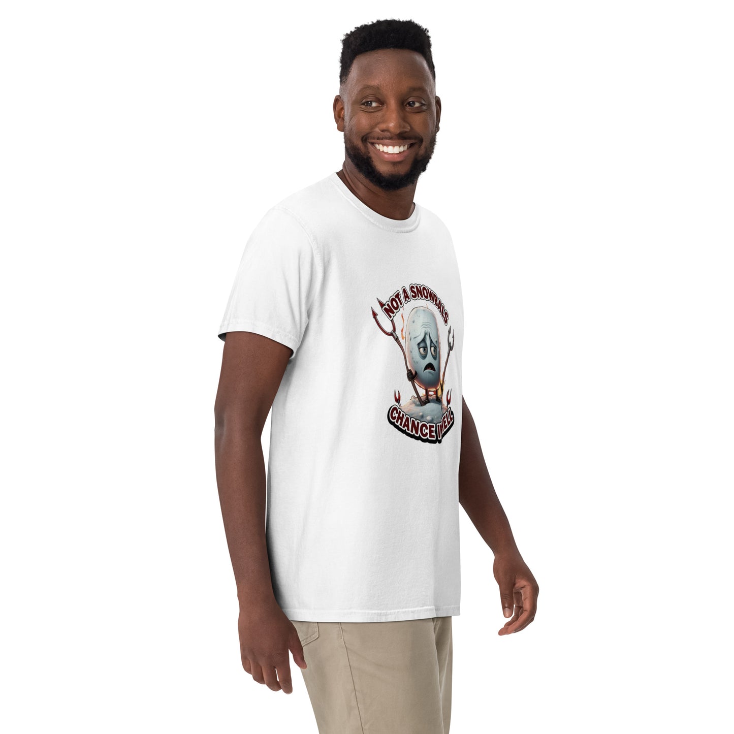 Not a Snowball’s Chance in Hell Unisex garment-dyed heavyweight t-shirt  from Rare Plus Apparel – unique movie & pop culture inspired design.