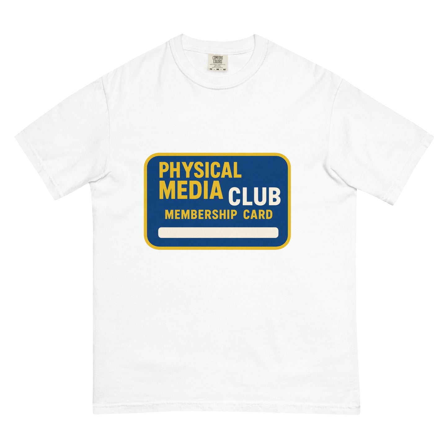 Physical Media Club Unisex garment-dyed heavyweight t-shirt  from Rare Plus Apparel – unique movie & pop culture inspired design.