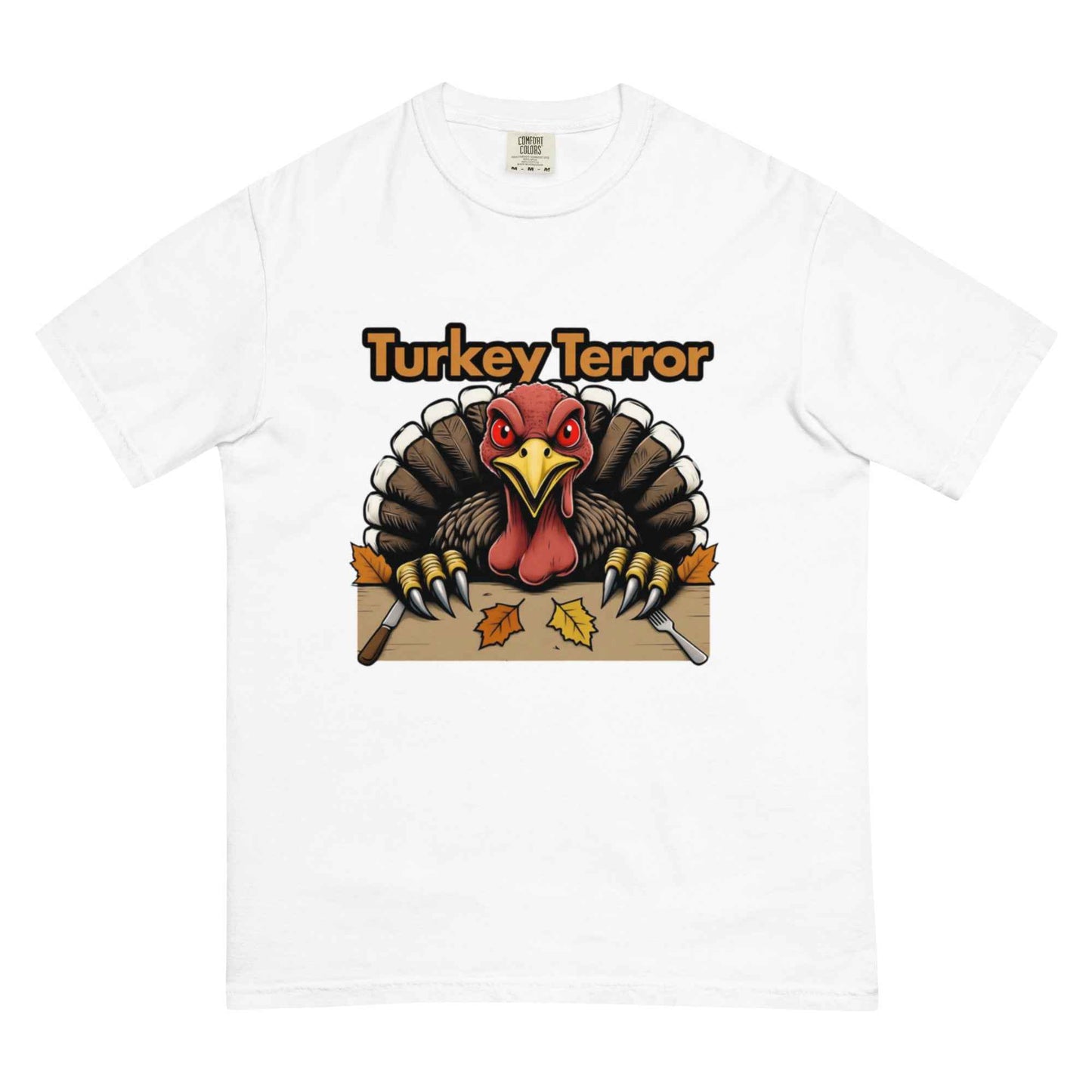 “Turkey Terror” Feast of Fear Unisex garment-dyed heavyweight t-shirt