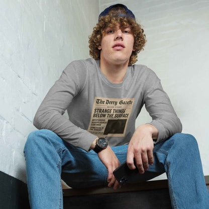 The Derry Gazette “Strange Things Below the Surface” Unisex Long Sleeve Tee