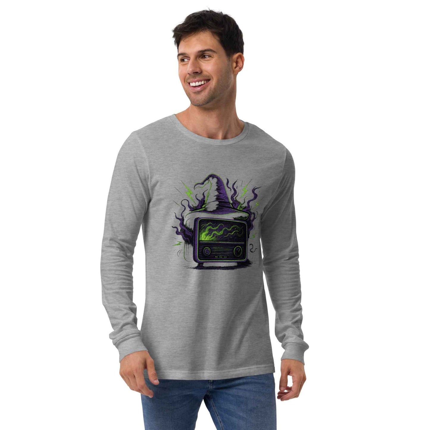 “Witching Hour Radio” Spells, Static & Screams Unisex Long Sleeve Tee