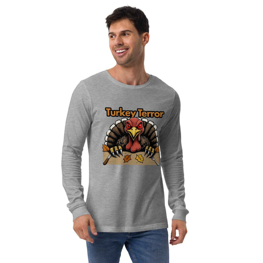 “Turkey Terror” Feast of Fear Unisex Long Sleeve Tee