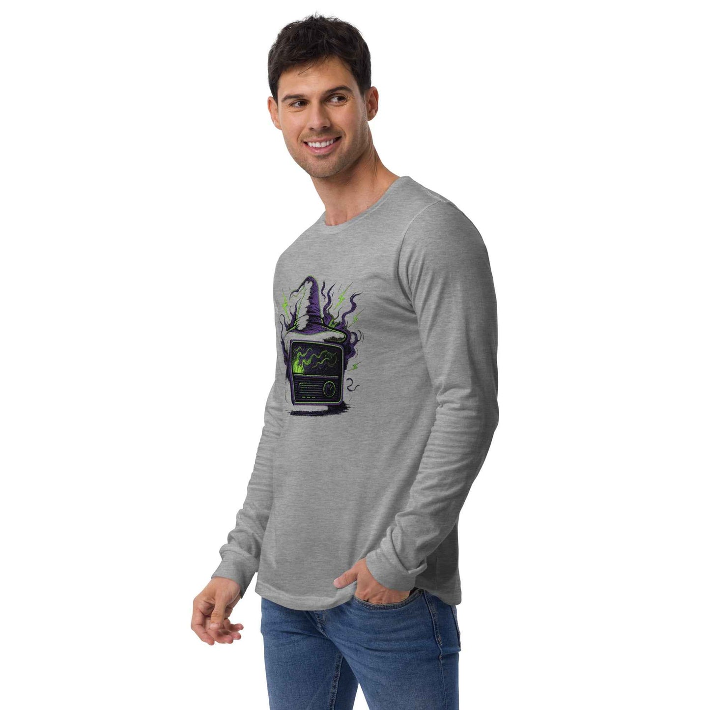“Witching Hour Radio” Spells, Static & Screams Unisex Long Sleeve Tee