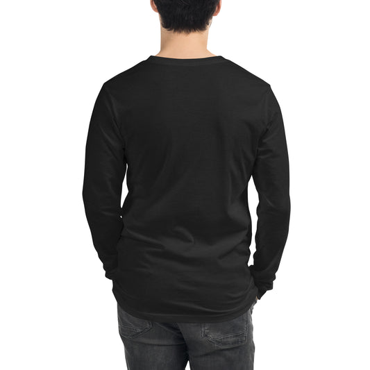 Haunted Halloween House Unisex Long Sleeve Tee  from Rare Plus Apparel – unique movie & pop culture inspired design.