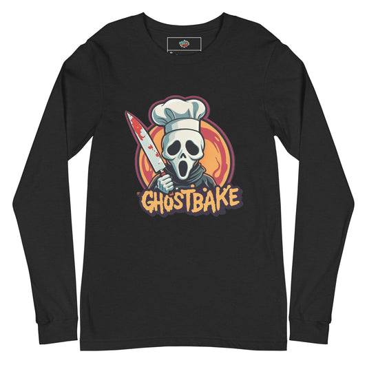 GhostBake Unisex Long Sleeve Tee  from Rare Plus Apparel – unique movie & pop culture inspired design.