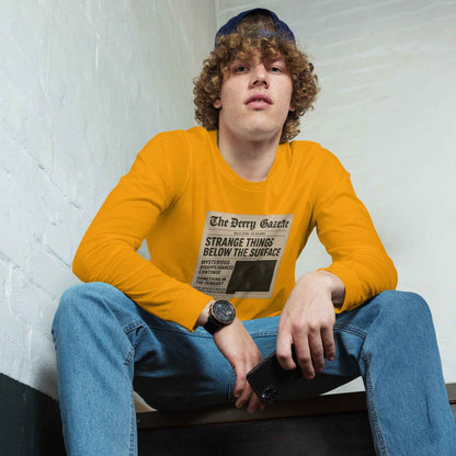 The Derry Gazette “Strange Things Below the Surface” Unisex Long Sleeve Tee