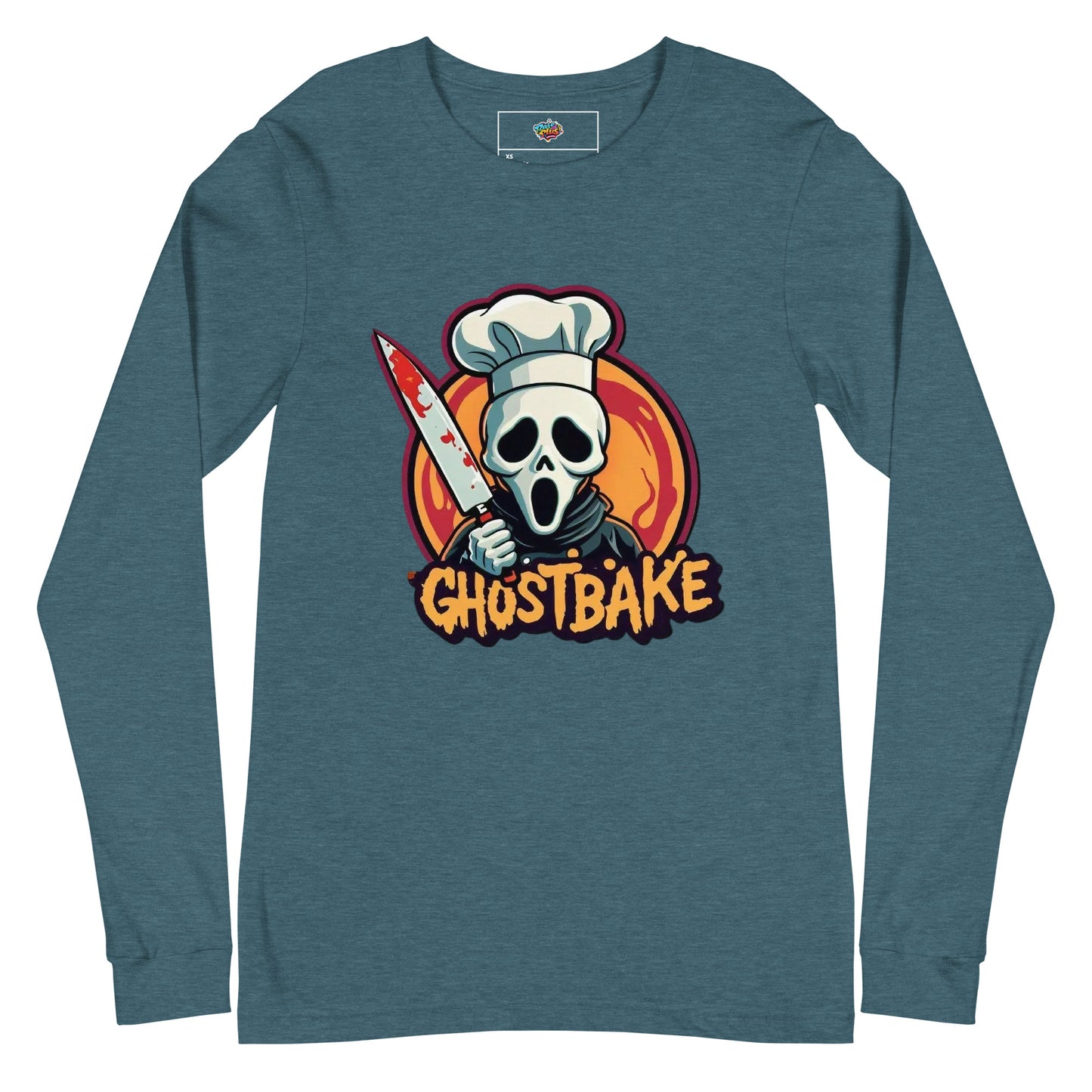 GhostBake Unisex Long Sleeve Tee  from Rare Plus Apparel – unique movie & pop culture inspired design.