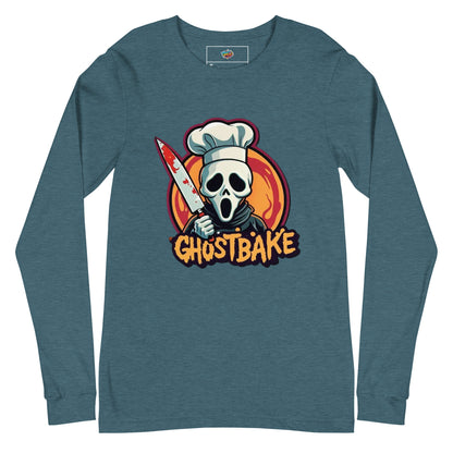 GhostBake Unisex Long Sleeve Tee  from Rare Plus Apparel – unique movie & pop culture inspired design.