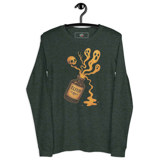 Vintage Horror Art Unisex Long Sleeve Tee