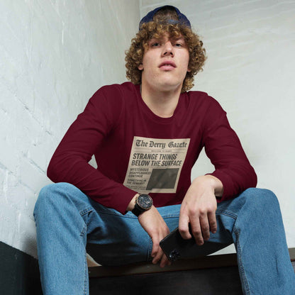 The Derry Gazette “Strange Things Below the Surface” Unisex Long Sleeve Tee