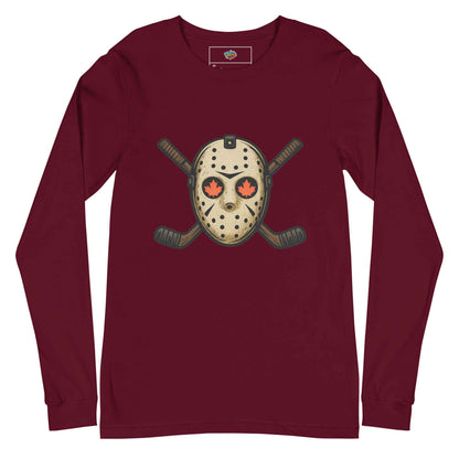 Hockey Mask Haunt Unisex Long Sleeve Tee
