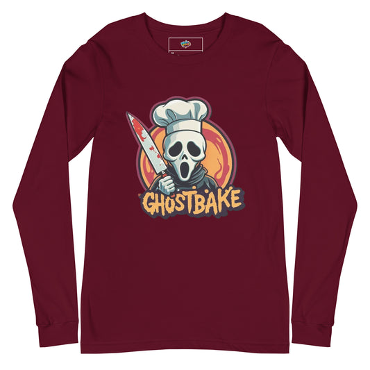 GhostBake Unisex Long Sleeve Tee  from Rare Plus Apparel – unique movie & pop culture inspired design.