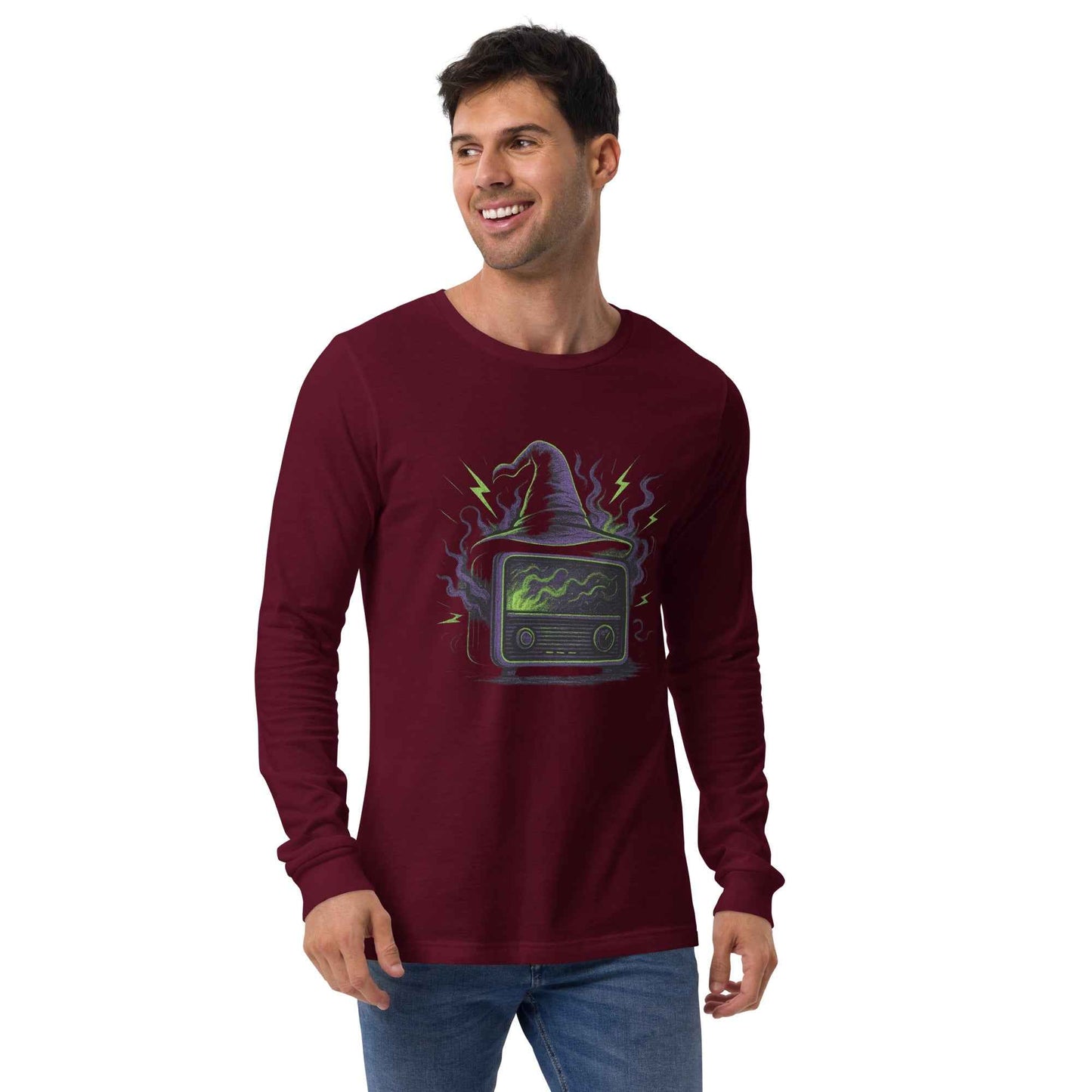 “Witching Hour Radio” Spells, Static & Screams Unisex Long Sleeve Tee