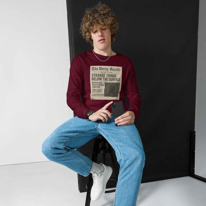 The Derry Gazette “Strange Things Below the Surface” Unisex Long Sleeve Tee