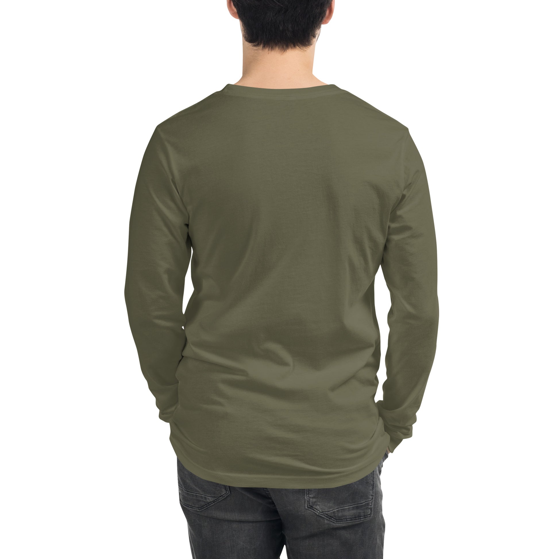Haunted Halloween House Unisex Long Sleeve Tee  from Rare Plus Apparel – unique movie & pop culture inspired design.