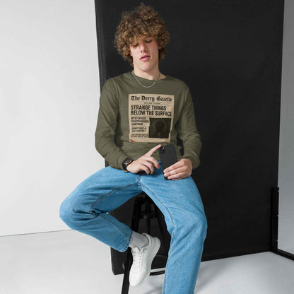 The Derry Gazette “Strange Things Below the Surface” Unisex Long Sleeve Tee