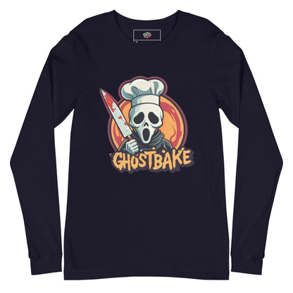 GhostBake Unisex Long Sleeve Tee  from Rare Plus Apparel – unique movie & pop culture inspired design.