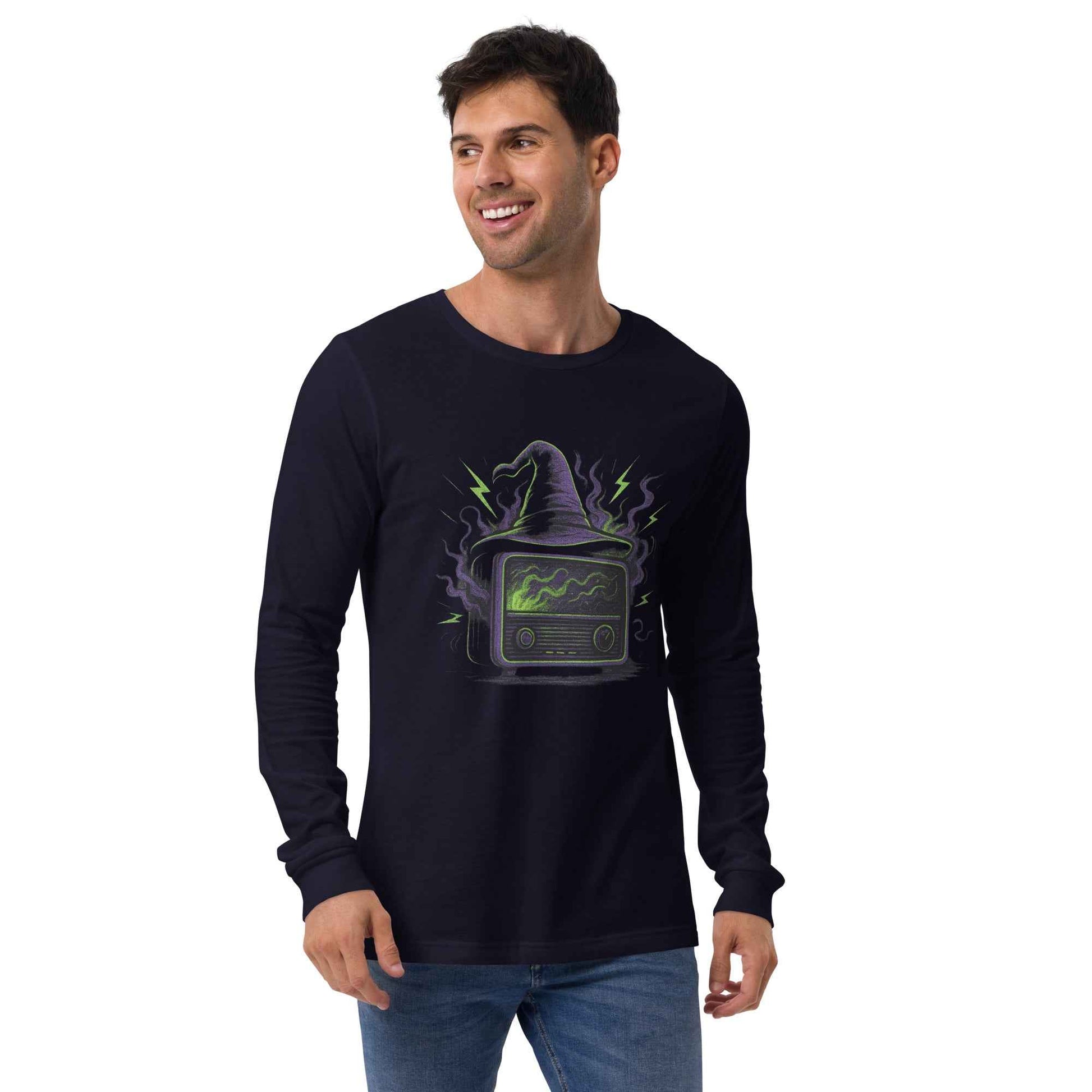 “Witching Hour Radio” Spells, Static & Screams Unisex Long Sleeve Tee
