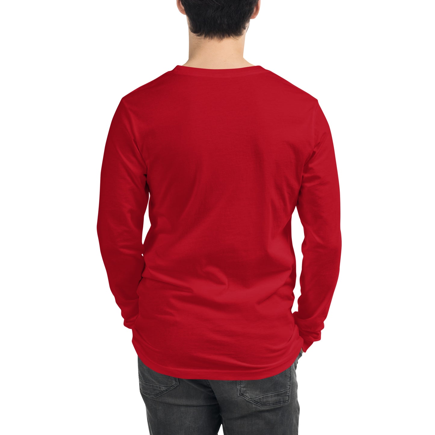 Haunted Halloween House Unisex Long Sleeve Tee  from Rare Plus Apparel – unique movie & pop culture inspired design.