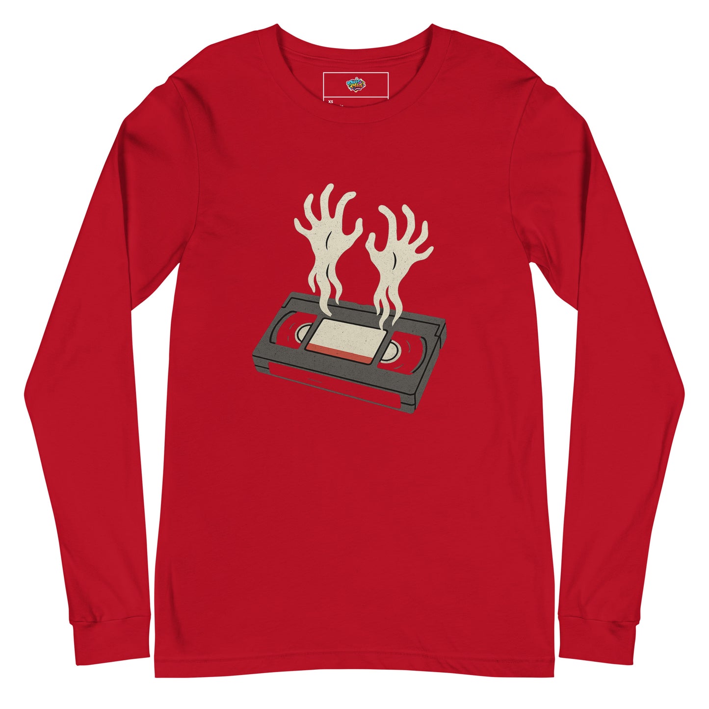Cursed Media Unisex Long Sleeve Tee  from Rare Plus Apparel – unique movie & pop culture inspired design.