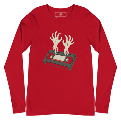 Cursed Media Unisex Long Sleeve Tee  from Rare Plus Apparel – unique movie & pop culture inspired design.