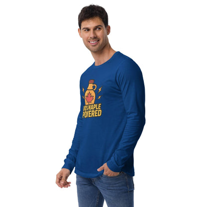 100% Maple Powered Unisex Long Sleeve Tee  from Rare Plus Apparel – unique movie & pop culture inspired design.