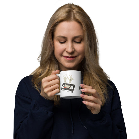 Cursed Media White glossy mug  from Rare Plus Apparel – unique movie & pop culture inspired design.