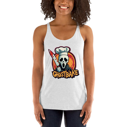GhostBake Women's Racerback Tank  from Rare Plus Apparel – unique movie & pop culture inspired design.