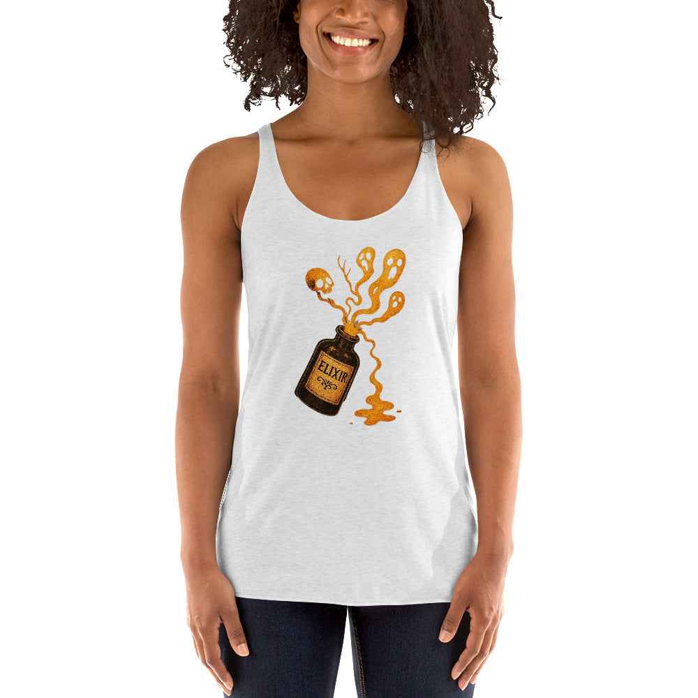 Vintage Horror Art Women's Racerback Tank