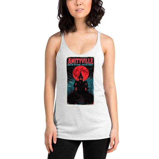 Amityville — Come for the Charm, Stay for Eternity Women's Racerback Tank