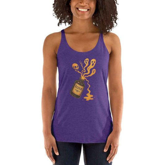Vintage Horror Art Women's Racerback Tank
