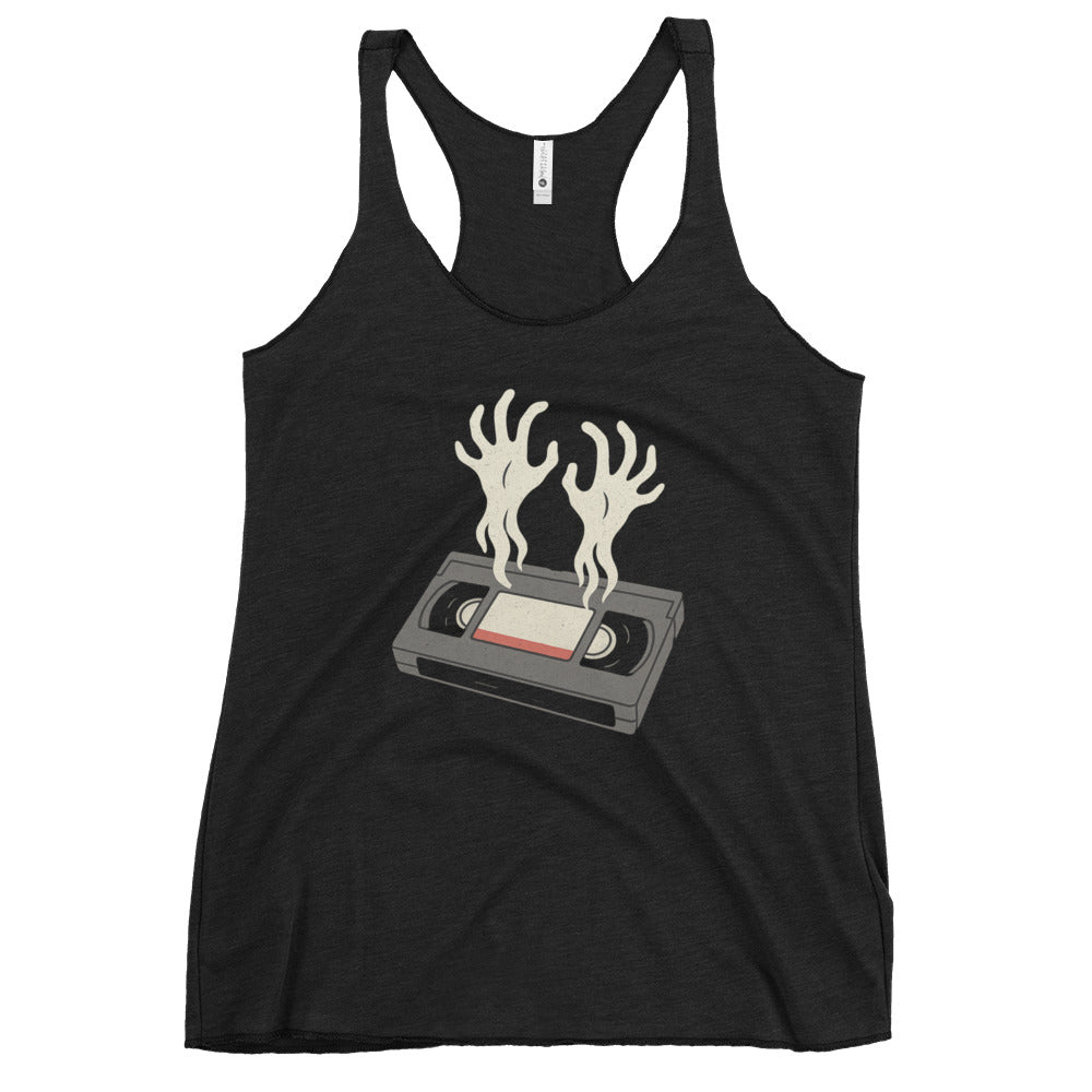 Cursed Media Women's Racerback Tank  from Rare Plus Apparel – unique movie & pop culture inspired design.