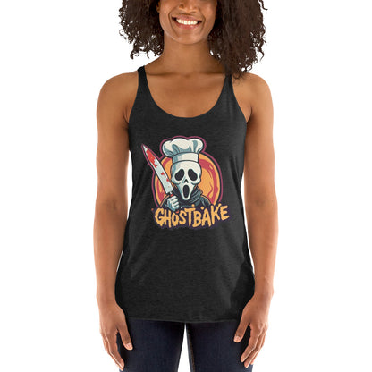 GhostBake Women's Racerback Tank  from Rare Plus Apparel – unique movie & pop culture inspired design.