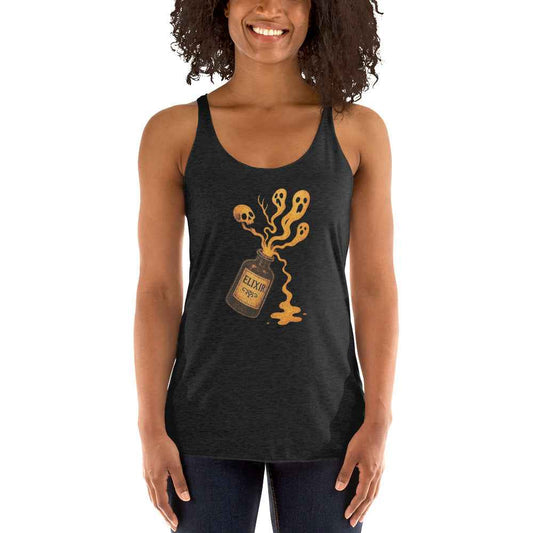 Vintage Horror Art Women's Racerback Tank
