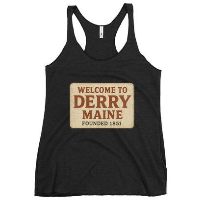 Welcome to Derry, Maine: Founded 1851 Women's Racerback Tank