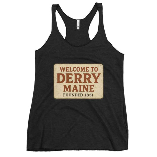 Welcome to Derry, Maine: Founded 1851 Women's Racerback Tank