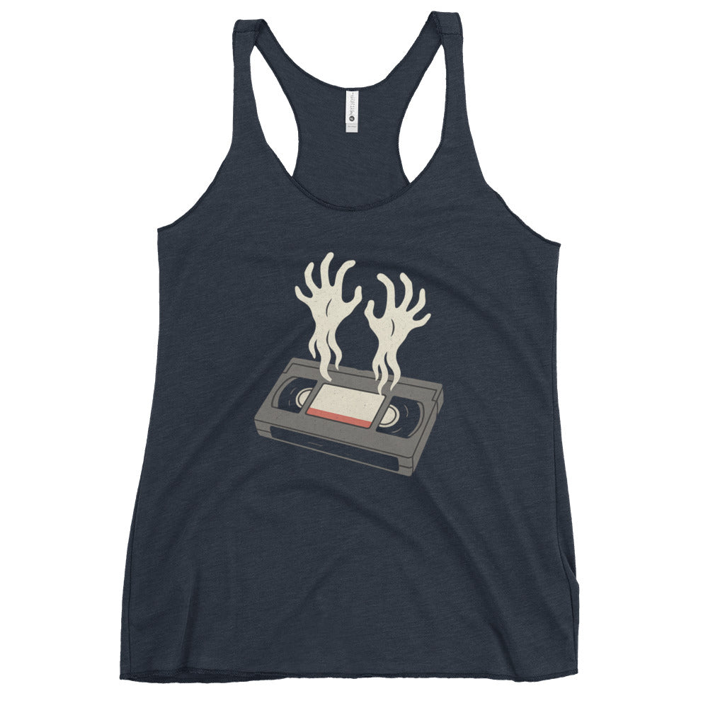 Cursed Media Women's Racerback Tank  from Rare Plus Apparel – unique movie & pop culture inspired design.