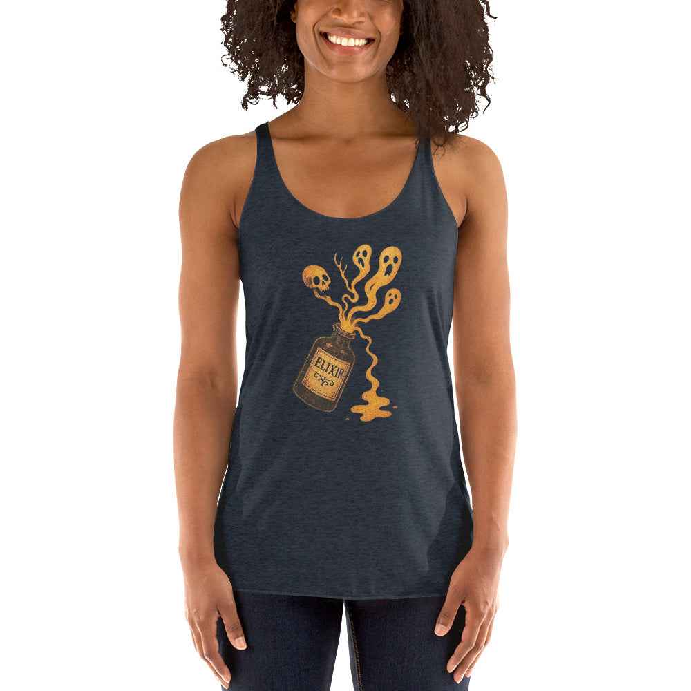 Vintage Horror Art Women's Racerback Tank
