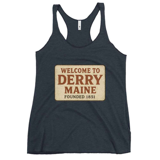 Welcome to Derry, Maine: Founded 1851 Women's Racerback Tank