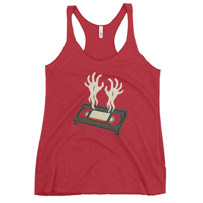 Cursed Media Women's Racerback Tank  from Rare Plus Apparel – unique movie & pop culture inspired design.