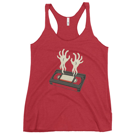 Cursed Media Women's Racerback Tank  from Rare Plus Apparel – unique movie & pop culture inspired design.