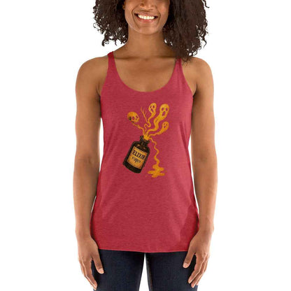Vintage Horror Art Women's Racerback Tank