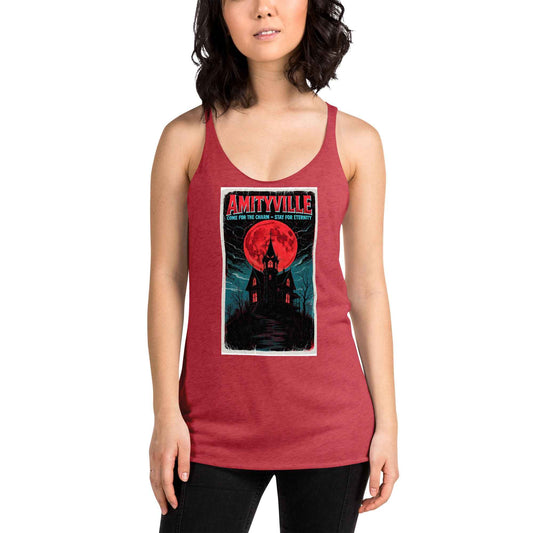 Amityville — Come for the Charm, Stay for Eternity Women's Racerback Tank