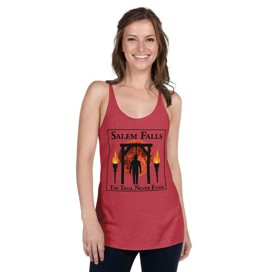 “Salem Falls Witch Trials” 1692 Revisited Women's Racerback Tank