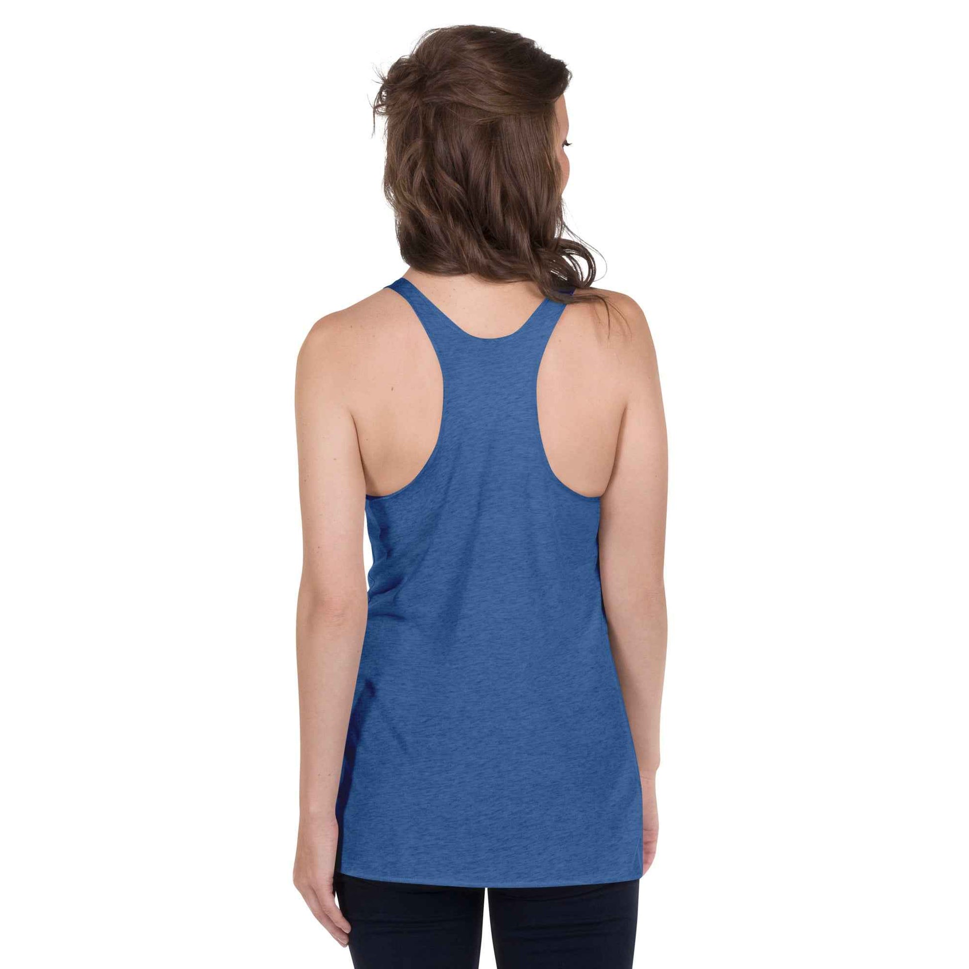 “Midnight Pumpkins” The Jack-O-Lantern Parade Women's Racerback Tank