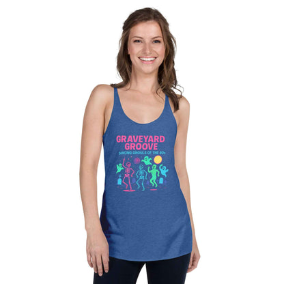 Graveyard Groove – Dancing Ghouls of the 80s Women's Racerback Tank