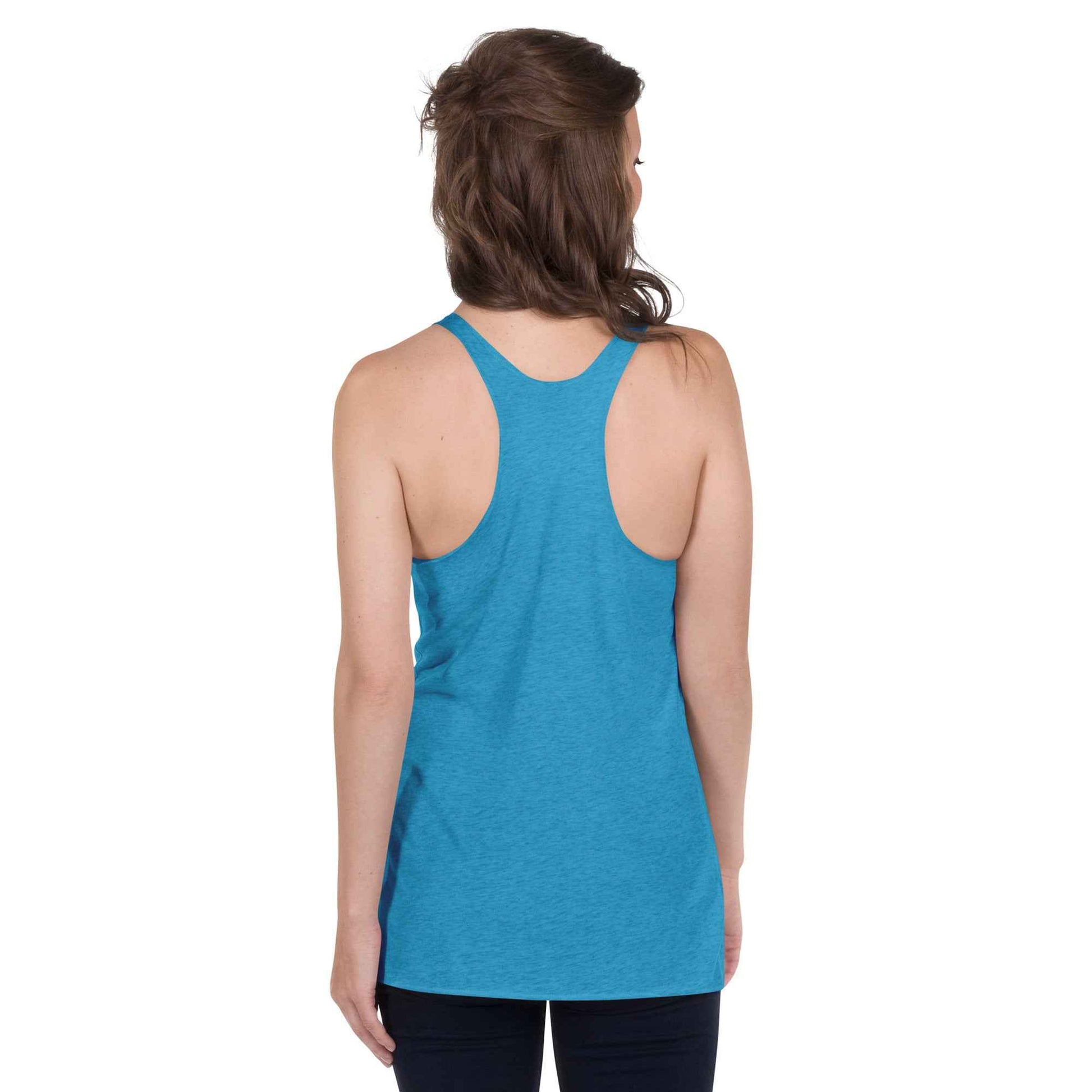 “Midnight Pumpkins” The Jack-O-Lantern Parade Women's Racerback Tank