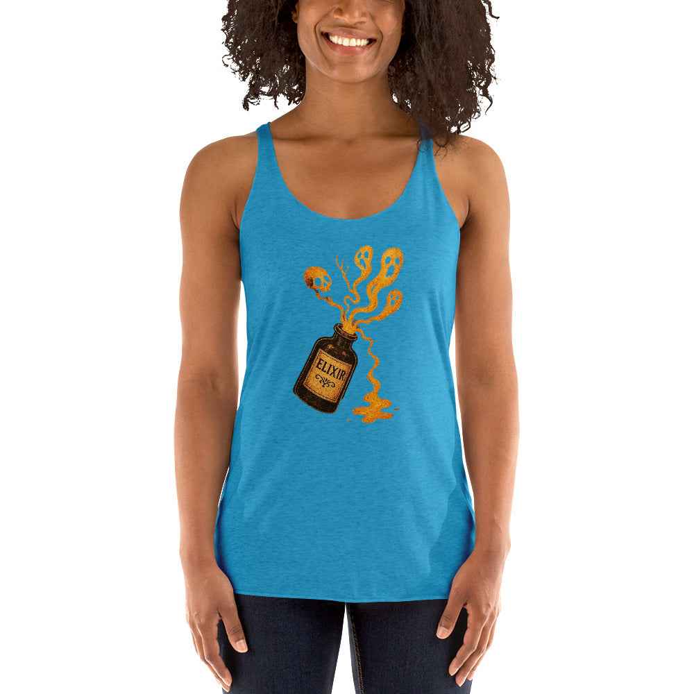 Vintage Horror Art Women's Racerback Tank