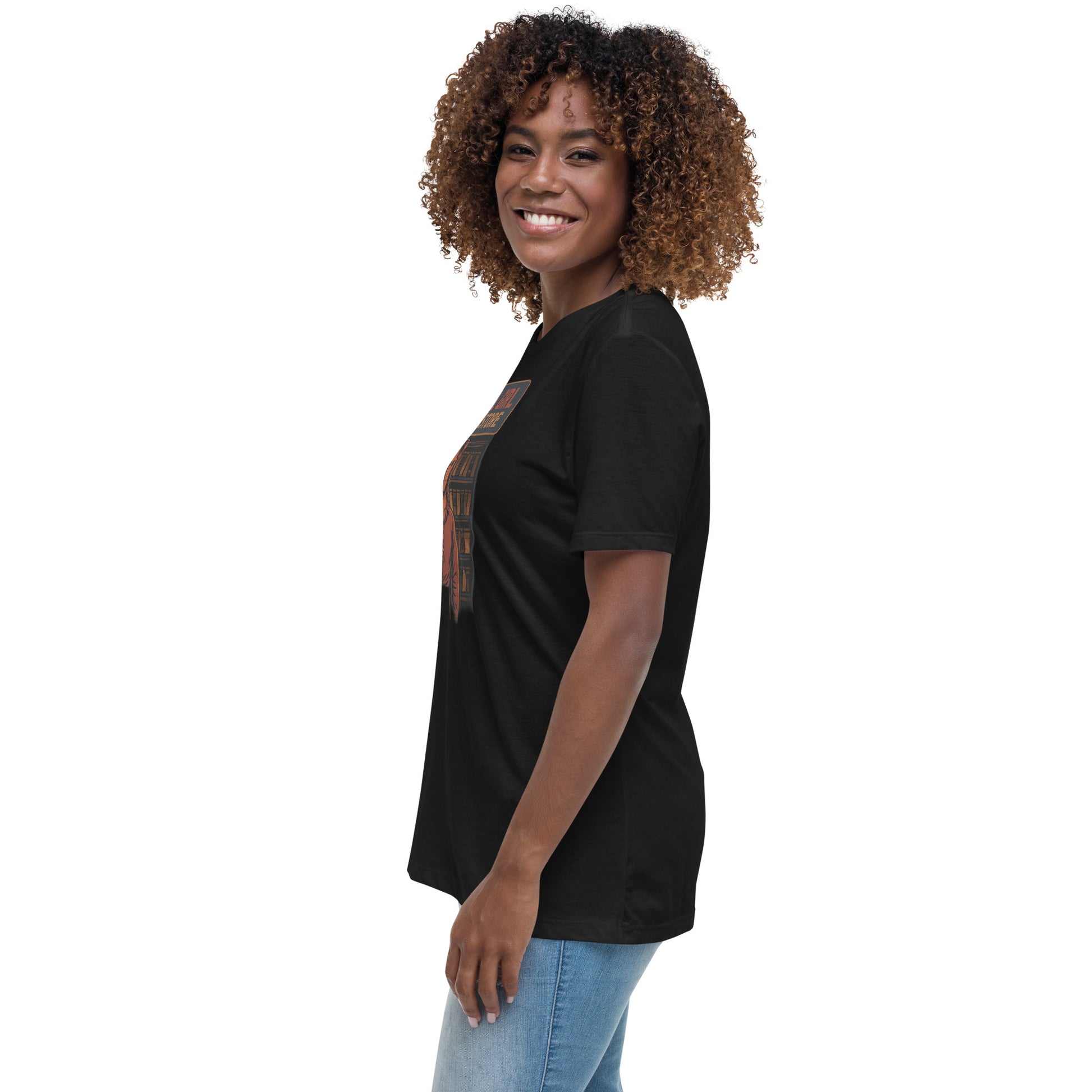 Final Girl Video Store Women's Relaxed T-Shirt  from Rare Plus Apparel – unique movie & pop culture inspired design.